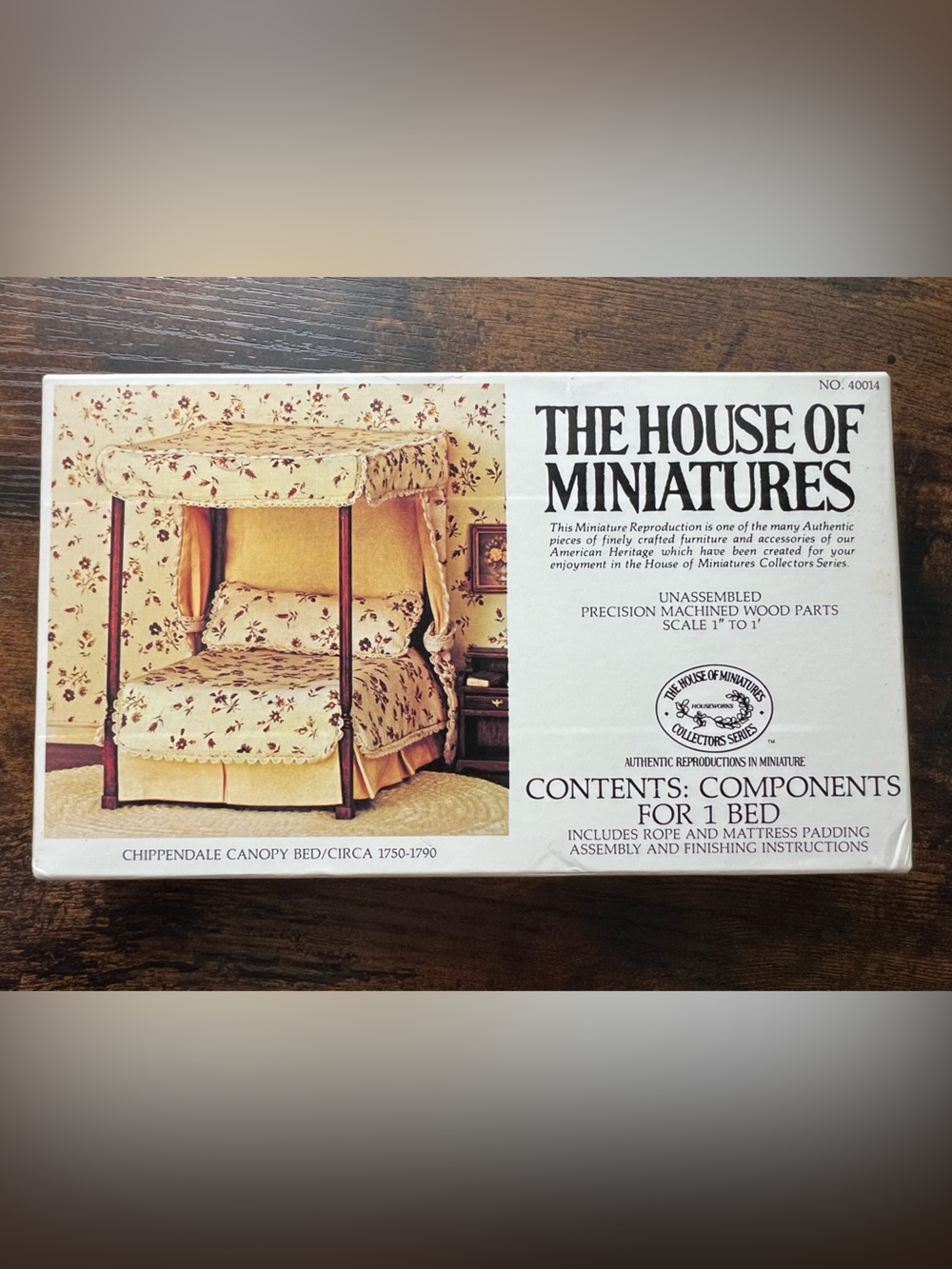 The House of Miniatures Dollhouse Canopy Bed Kit